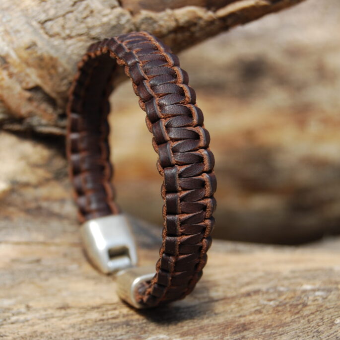 Bracelet macramé avec fermoir